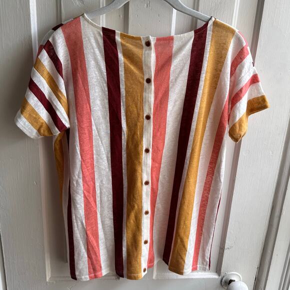 Sezane Andre Striped Linen Top - Picture 6 of 8